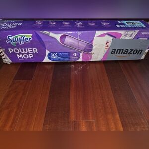 Swiffer Power Mop-Box is Opened-Unused-With 1 Full Bottle of Solution-No Pads